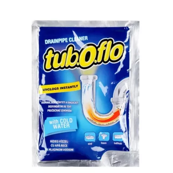 Tub.O.Flo lefolyótisztító granulátum (hideg vizes) 1 db 55 g Tub.O.Flo lefolyótisztító granulátum (hideg vizes) 1 db 55 g