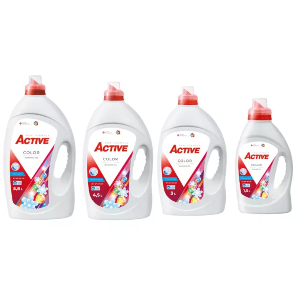 Active Color mosógél 4,5 l (90 mosás) Active Color mosógél 4,5 l (90 mosás)