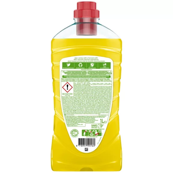 Ajax Boost háztartási tisztítószer Baking Soda és Lemon 1 l Ajax Boost háztartási tisztítószer Baking Soda és Lemon 1 l