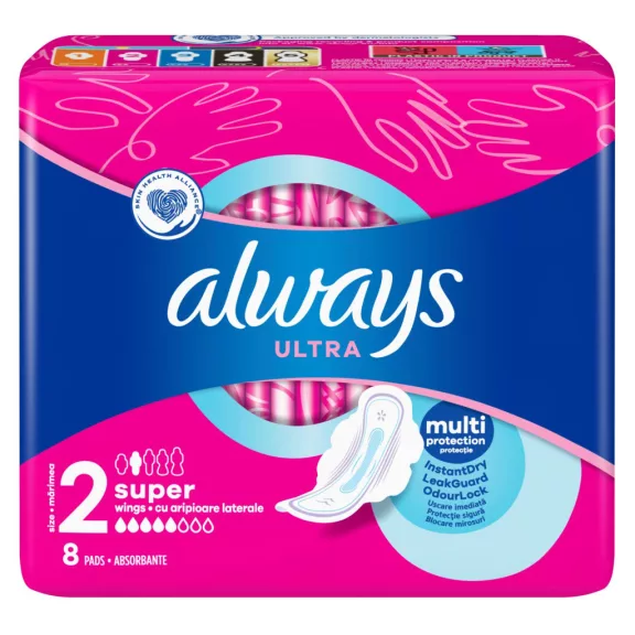 Always Ultra Super Plus egészségügyi betét 8 db
