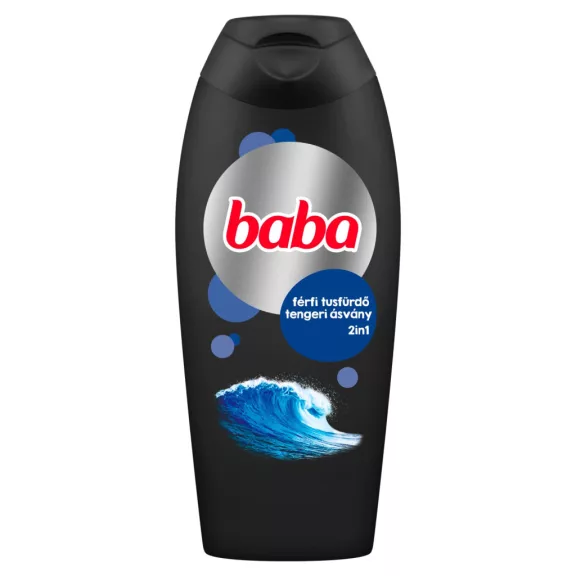 Baba 2in1 menta férfi frissítő tusfürdő 400 ml Baba 2in1 menta férfi frissítő tusfürdő 400 ml