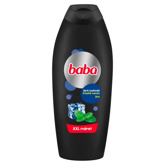 Baba 2in1 frissítő menta férfi tusfürdő 750 ml Baba 2in1 frissítő menta férfi tusfürdő 750 ml