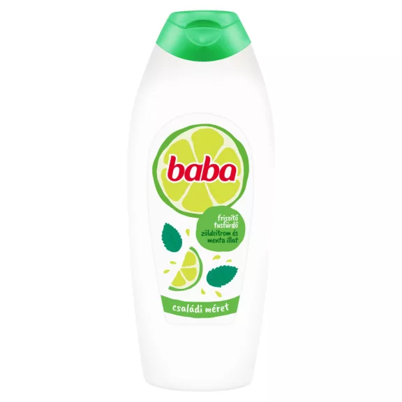 Baba zöldcitrom és menta illat frissítő tusfürdő 750 ml Baba zöldcitrom és menta illat frissítő tusfürdő 750 ml