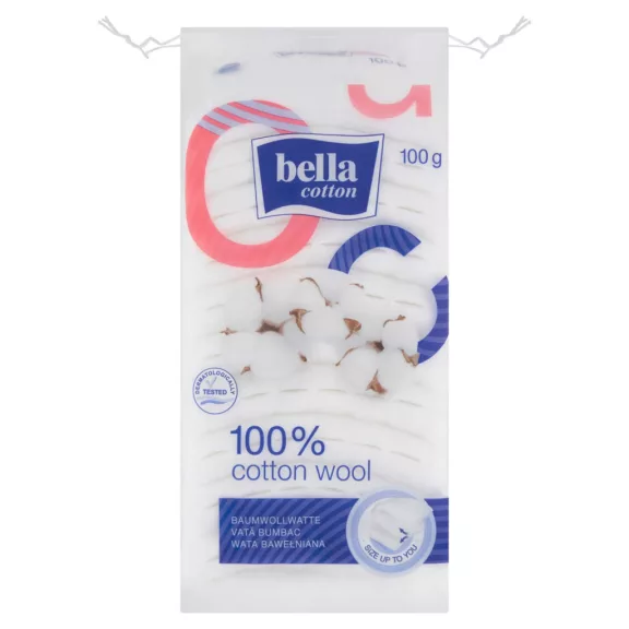 BELLA COTTON Egészségügyi Vatta, 100% Pamutvatta 100 g BELLA COTTON Egészségügyi Vatta, 100% Pamutvatta 100 g