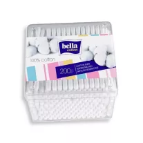 BELLA COTTON Fültisztító Pálcika, Tégladobozos 200 db