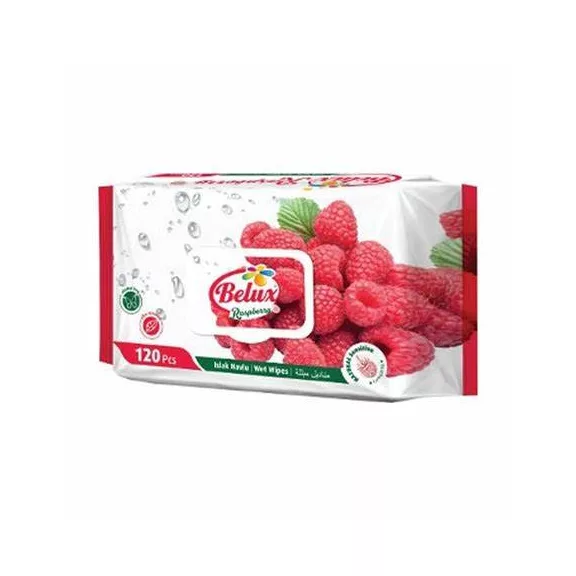 BELUX nedves törlőkendő málna (RASPBERRY) 120 db flip top BELUX nedves törlőkendő málna (RASPBERRY) 120 db flip top