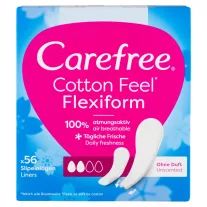 Carefree tisztasági betét Cotton Flexiform 56 db