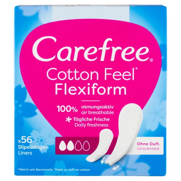 Carefree tisztasági betét Cotton Flexiform 56 db Carefree tisztasági betét Cotton Flexiform 56 db