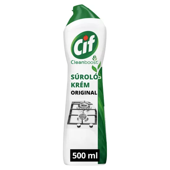 CIF Cleanboost Cream Original súrolókrém makacs szennyeződésekre 500ml
