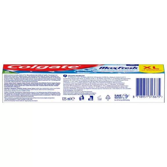 Colgate Max Fresh Cooling Crystals fogkrém 125 ml Colgate Max Fresh Cooling Crystals fogkrém 125 ml