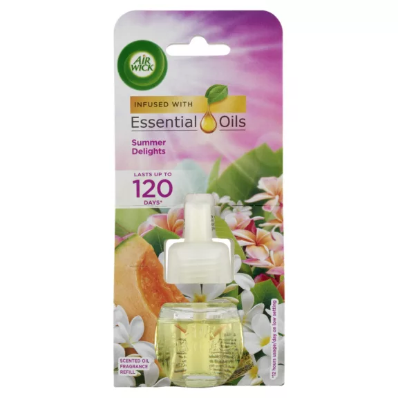 Air Wick Essential Oils utántöltő légfrissítő készülékhez - Nyári hangulat illat 19 ml Air Wick Essential Oils utántöltő légfrissítő készülékhez - Nyári hangulat illat 19 ml