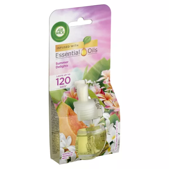 Air Wick Essential Oils utántöltő légfrissítő készülékhez - Nyári hangulat illat 19 ml Air Wick Essential Oils utántöltő légfrissítő készülékhez - Nyári hangulat illat 19 ml