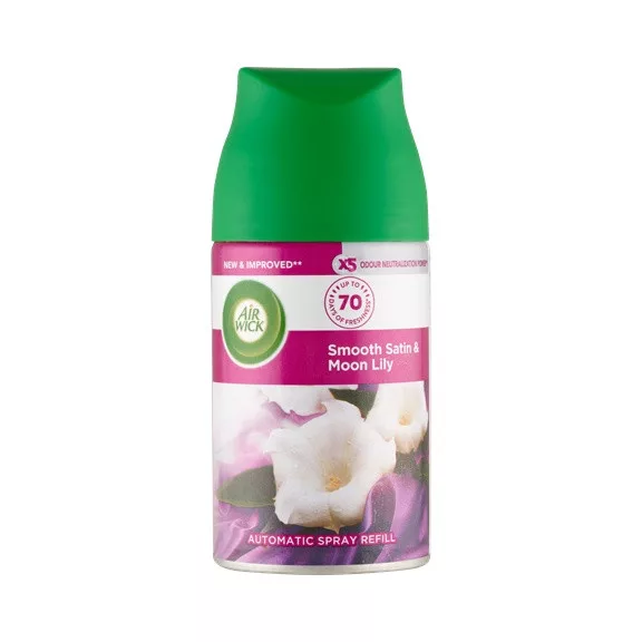 Air Wick Freshmatic utántöltő légfrissítő spray - Bársonyos Szatén és Éji Liliom 250 ml Air Wick Freshmatic utántöltő légfrissítő spray - Bársonyos Szatén és Éji Liliom 250 ml