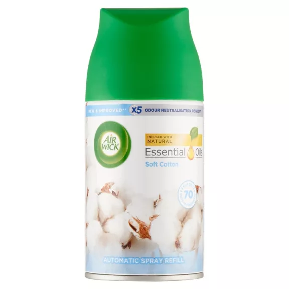 Air Wick Freshmatic automata légfrissítő utántöltő spray - Friss pamut illat 250 ml Air Wick Freshmatic automata légfrissítő utántöltő spray - Friss pamut illat 250 ml