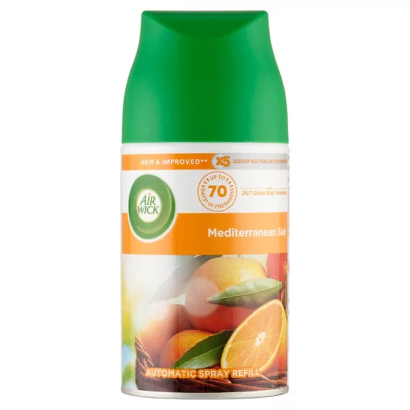 Air Wick Freshmatic automata légfrissítő utántöltő spray - Mediterrán Nyár illat 250 ml Air Wick Freshmatic automata légfrissítő utántöltő spray - Mediterrán Nyár illat 250 ml