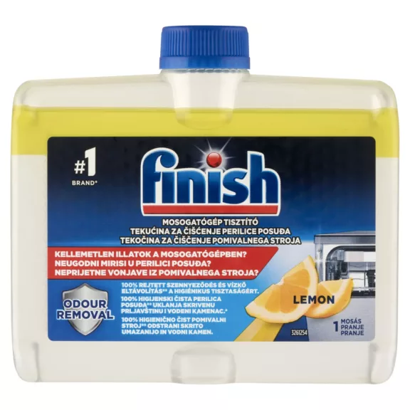 Finish mosogatógép tisztító folyadék citrom illattal 250 ml – Higiénikus Mélytisztítás Friss Citromillattal Finish mosogatógép tisztító folyadék citrom illattal 250 ml – Higiénikus Mélytisztítás Friss Citromillattal