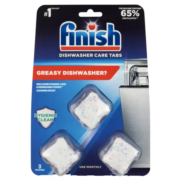 Finish In Wash mosogatógép tisztító tabletta 3 x 17 g – Zsír és Baktériumok Ellen Mosás Közben Finish In Wash mosogatógép tisztító tabletta 3 x 17 g – Zsír és Baktériumok Ellen Mosás Közben