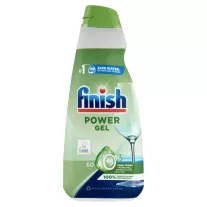 Finish Power All in 1 0% Gépi Mosogatógél 900 ml – 60 Mosogatás, Foszfát- és Tartósítószermentes Teljes Power tisztítóerő foszfát, tartósítószer és színezék nélkül – tudatos mosogatás minden nap