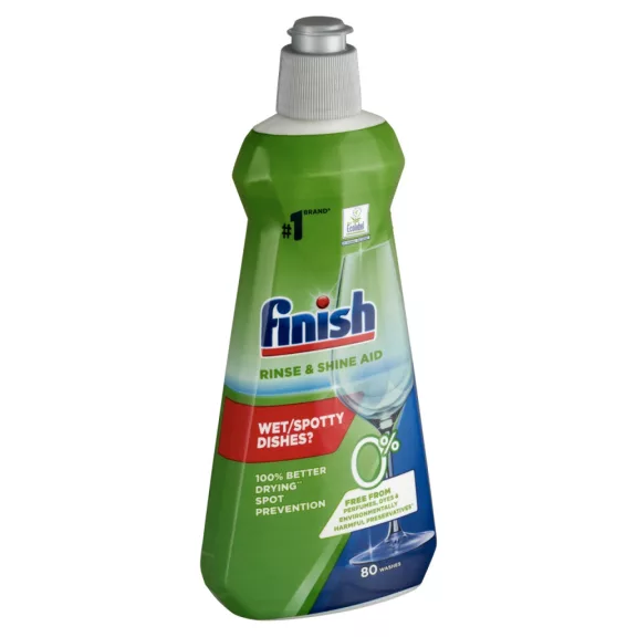 Finish Green 0% Rinse and Shine Aid Gépi Öblítőszer 400 ml – Kétszer Jobb Száradás, Illatanyag- és Tartósítószermentes Finish Green 0% Rinse and Shine Aid Gépi Öblítőszer 400 ml – Kétszer Jobb Száradás, Illatanyag- és Tartósítószermentes