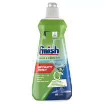 Finish Green 0% Rinse and Shine Aid Gépi Öblítőszer 400 ml – Kétszer Jobb Száradás, Illatanyag- és Tartósítószermentes
