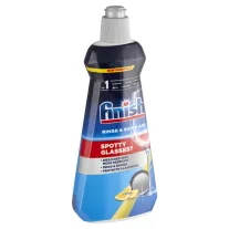 Finish Rinse and Shine Aid öblítőszer gépi mosogatáshoz citrom illat 400 ml – Vízfoltmentes Száradás, Friss Citromillattal