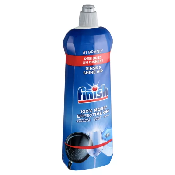 Finish Rinse & Shine Aid gépi öblítőszer 800ml 160 mosogatás Finish Rinse & Shine Aid gépi öblítőszer 800ml 160 mosogatás