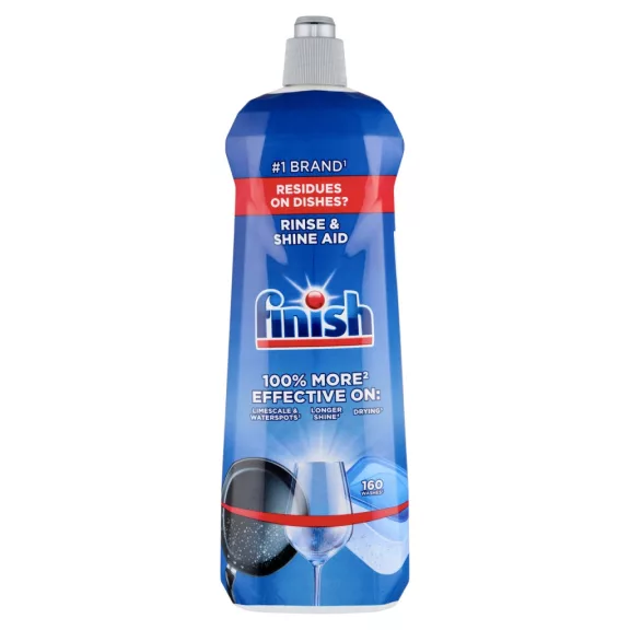 Finish Rinse & Shine Aid gépi öblítőszer 800ml 160 mosogatás Finish Rinse & Shine Aid gépi öblítőszer 800ml 160 mosogatás