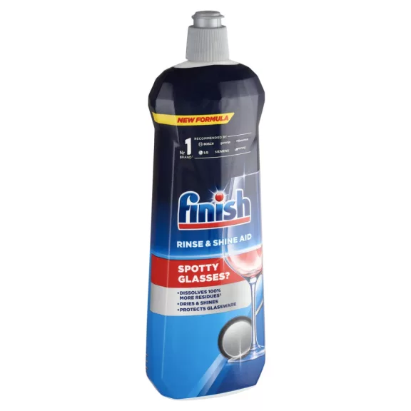 Finish Rinse & Shine Aid gépi öblítőszer 800ml 160 mosogatás Finish Rinse & Shine Aid gépi öblítőszer 800ml 160 mosogatás
