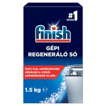 Finish gépi regeneráló vízlágyító só mosogatógéphez 1,5 kg – 100% Vízkővédelem, Gép és Edény Megóvása