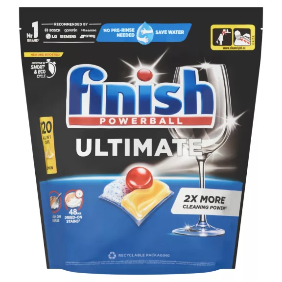 Finish Powerball Ultimate All in 1 Lemon mosogatógép kapszula 120 db – A Legjobb Finish Kapszula, Legjobb Ár/Kapszula Arányban Finish Powerball Ultimate All in 1 Lemon mosogatógép kapszula 120 db – A Legjobb Finish Kapszula, Legjobb Ár/Kapszula Arányban