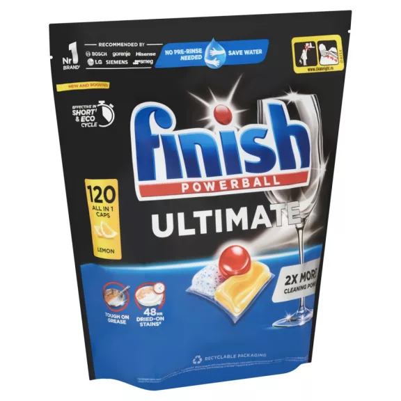 Finish Powerball Ultimate All in 1 Lemon mosogatógép kapszula 120 db – A Legjobb Finish Kapszula, Legjobb Ár/Kapszula Arányban Finish Powerball Ultimate All in 1 Lemon mosogatógép kapszula 120 db – A Legjobb Finish Kapszula, Legjobb Ár/Kapszula Arányban