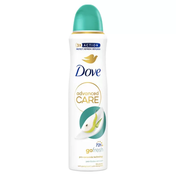Dove Advanced Care Go Fresh Pear and Aloe Vera Scent női izzadásgátló dezodor 150 ml Dove Advanced Care Go Fresh Pear and Aloe Vera Scent női izzadásgátló dezodor 150 ml