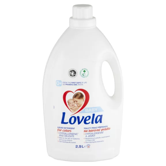 Lovela Baby Hipoallergén folyékony mosószer színes ruhákhoz, 2,9 liter (32 mosás) Lovela Baby Hipoallergén folyékony mosószer színes ruhákhoz, 2,9 liter (32 mosás)
