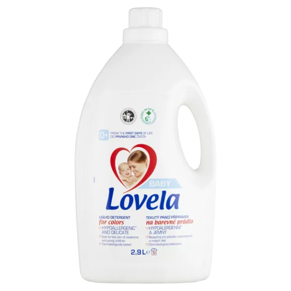 Lovela Baby Hipoallergén folyékony mosószer színes ruhákhoz, 2,9 liter (32 mosás) Lovela Baby Hipoallergén folyékony mosószer színes ruhákhoz, 2,9 liter (32 mosás)
