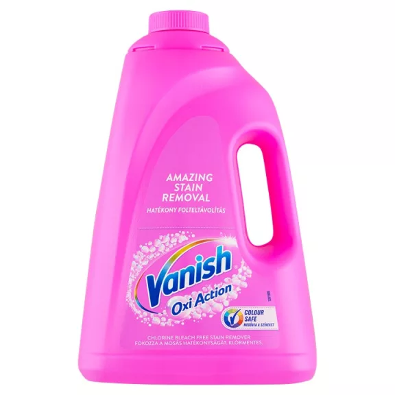 Vanish Oxi Action Folyékony Folteltávolító, PINK, 3l Vanish Oxi Action Folyékony Folteltávolító, PINK, 3l