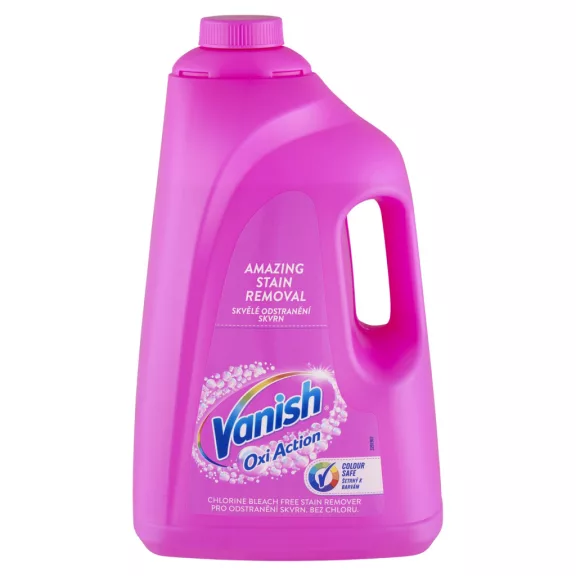 Vanish Oxi Action Folyékony Folteltávolító gél koncentrátum PINK 4 L Vanish Oxi Action Folyékony Folteltávolító gél koncentrátum PINK 4 L