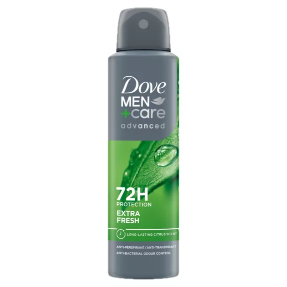 Dove Men+Care Advanced Extra Fresh izzadásgátló dezodor 150 ml Dove Men+Care Advanced Extra Fresh izzadásgátló dezodor 150 ml