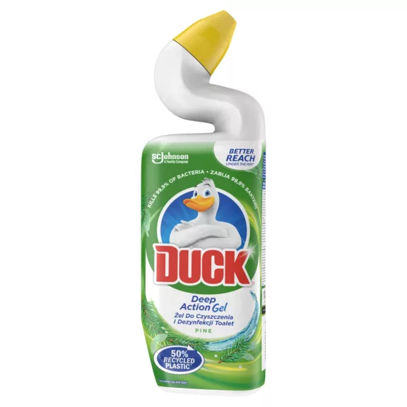 Duck Deep Action WC-tisztító fertőtlenítő gél Fenyő illattal 750 ml Duck Deep Action WC-tisztító fertőtlenítő gél Fenyő illattal 750 ml