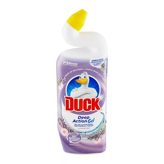 Duck Deep Action WC-tisztító fertőtlenítő gél Levendula illattal 750 ml Duck Deep Action WC-tisztító fertőtlenítő gél Levendula illattal 750 ml
