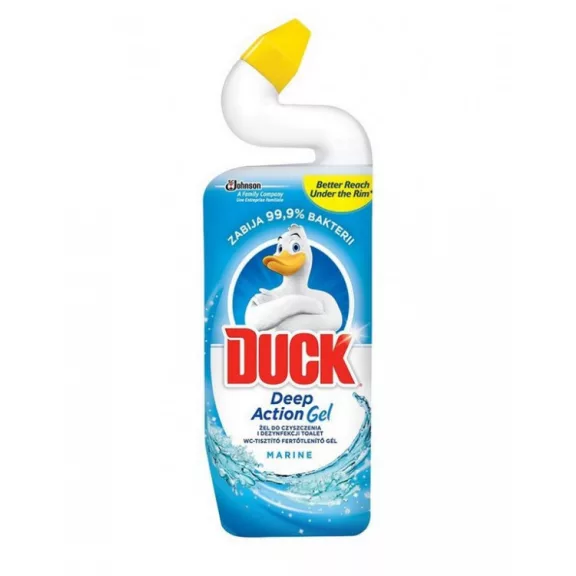 Duck Deep Action WC-tisztító fertőtlenítő gél Marine illattal 750 ml Duck Deep Action WC-tisztító fertőtlenítő gél Marine illattal 750 ml