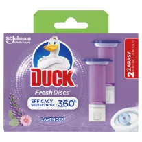   Duck Fresh Levendula Discs zselés WC-öblítő korong utántöltő 2x36ml