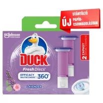   Duck Fresh Levendula Discs zselés WC-öblítő korong utántöltő 2x36ml