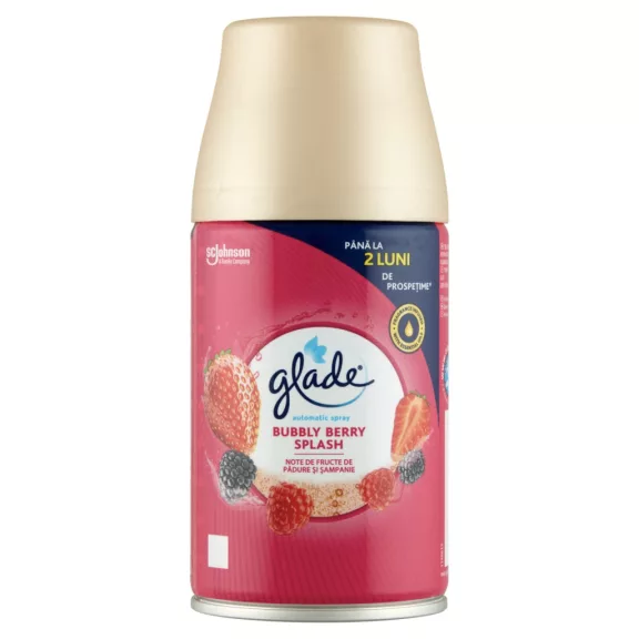Glade Automatic Spray Bubbly Berry Splash automata légfrissítő utántöltő 269 ml Glade Automatic Spray Bubbly Berry Splash automata légfrissítő utántöltő 269 ml