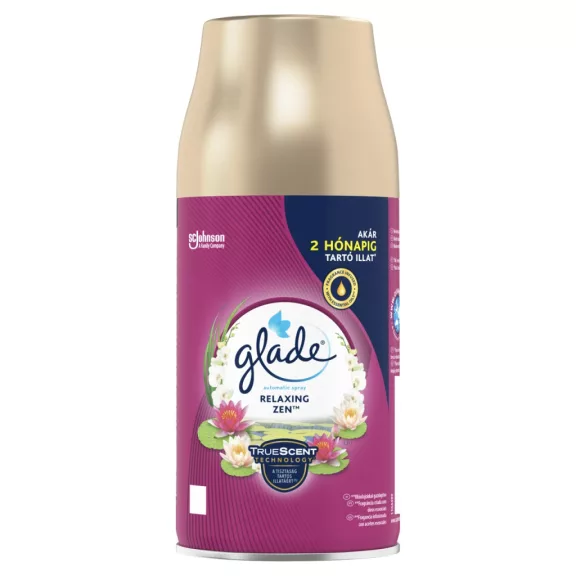 Glade Automatic Spray Relaxing Zen automata légfrissítő utántöltő 269 ml Japán kert Glade Automatic Spray Relaxing Zen automata légfrissítő utántöltő 269 ml Japán kert