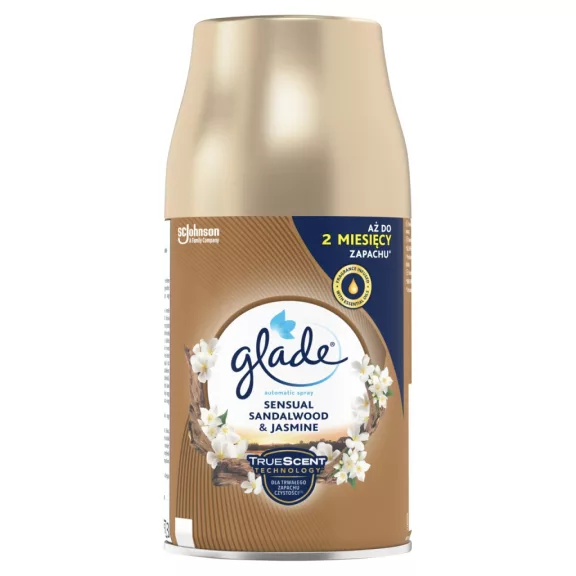 Glade Sensual Sandalwood & Jasmine automata légfrissítő utántöltő 269 ml Glade Sensual Sandalwood & Jasmine automata légfrissítő utántöltő 269 ml