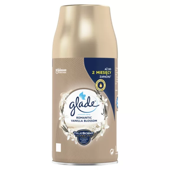 Glade Romantic Vanilla Blossom automata légfrissítő utántöltő 269 ml Glade Romantic Vanilla Blossom automata légfrissítő utántöltő 269 ml