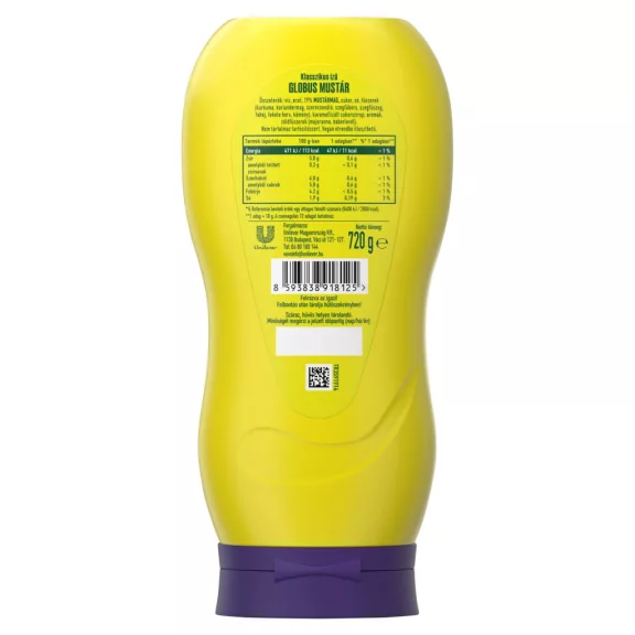 Globus klasszikus ízű mustár 720 g Globus klasszikus ízű mustár 720 g