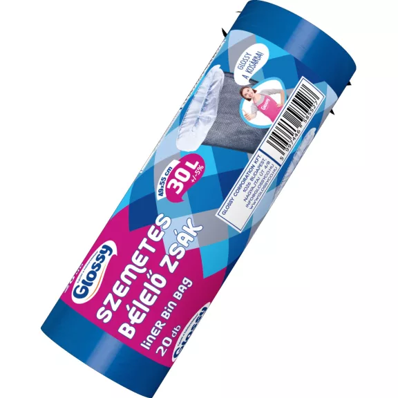 GLOSSY BÉLELŐ szemetes zsák 30 l GLOSSY BÉLELŐ szemetes zsák 30 l