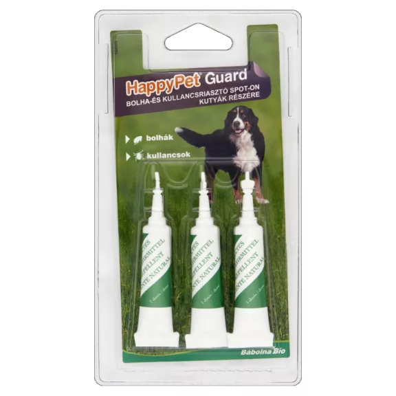 HappyPet Guard bolha és kullancsriasztó spot-on kutyák 3*5 ml HappyPet Guard bolha és kullancsriasztó spot-on kutyák 3*5 ml