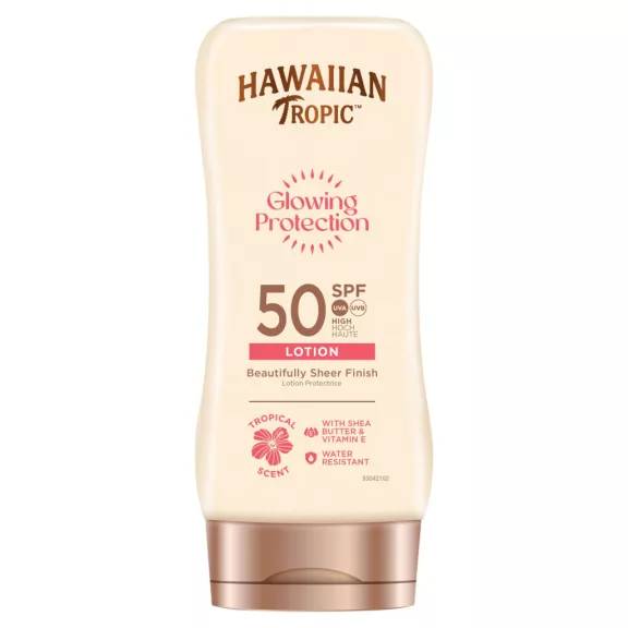 Hawaiian Tropic Glowing Protection napozó krém SPF 50 180 ml Hawaiian Tropic Glowing Protection napozó krém SPF 50 180 ml